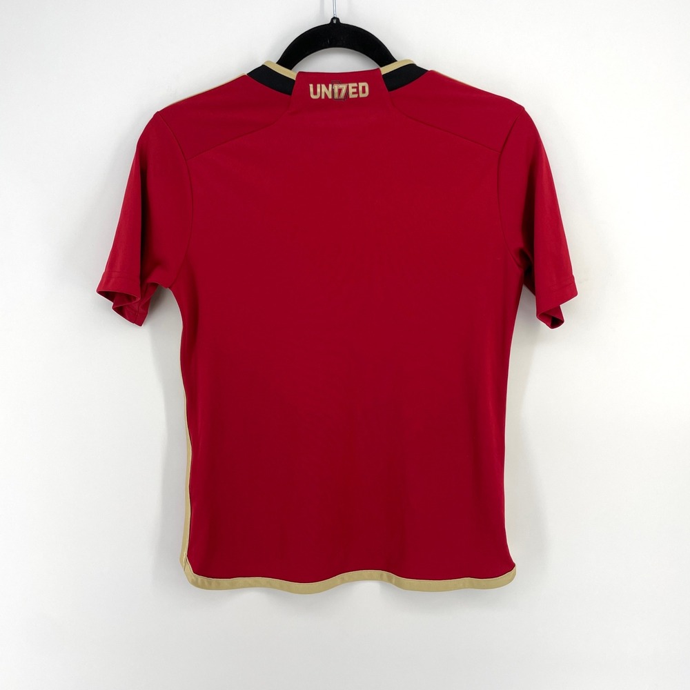 Adidas Atlanta United FC Youth Soccer Jersey Red Black Gold Kids 11-12Y 152 - Picture 5 of 7